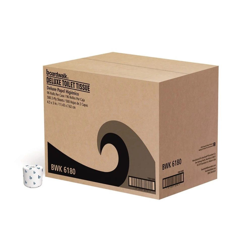 Boardwalk 2-Ply Septic Safe 125 ft. Roll Length Toilet Tissue - White (96/Carton)