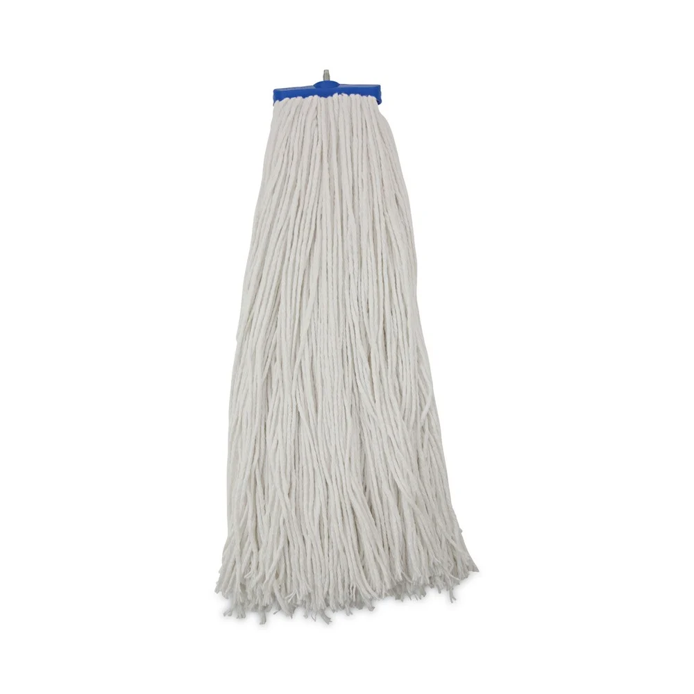 Boardwalk 32 oz. Economical Lie-Flat Rayon Fiber Mop Head - White (12/Carton)