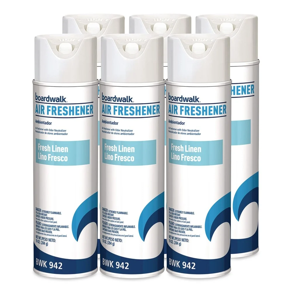 Boardwalk 10 oz Aerosol Air Freshener - Fresh Linen (6/Carton)