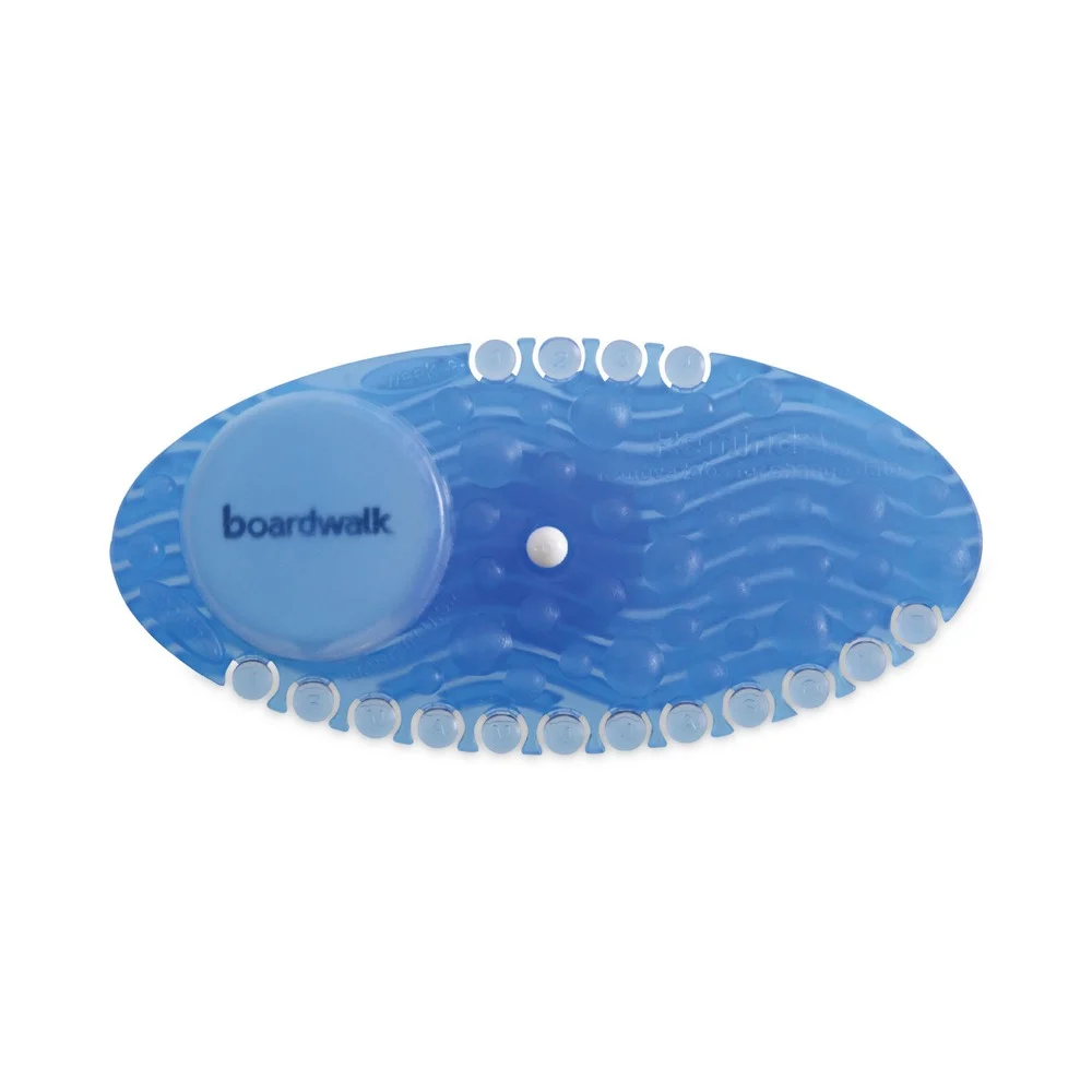Boardwalk Curve Solid Air Freshener - Cotton Blossom, Blue (10/Box, 6 Boxes/Carton)