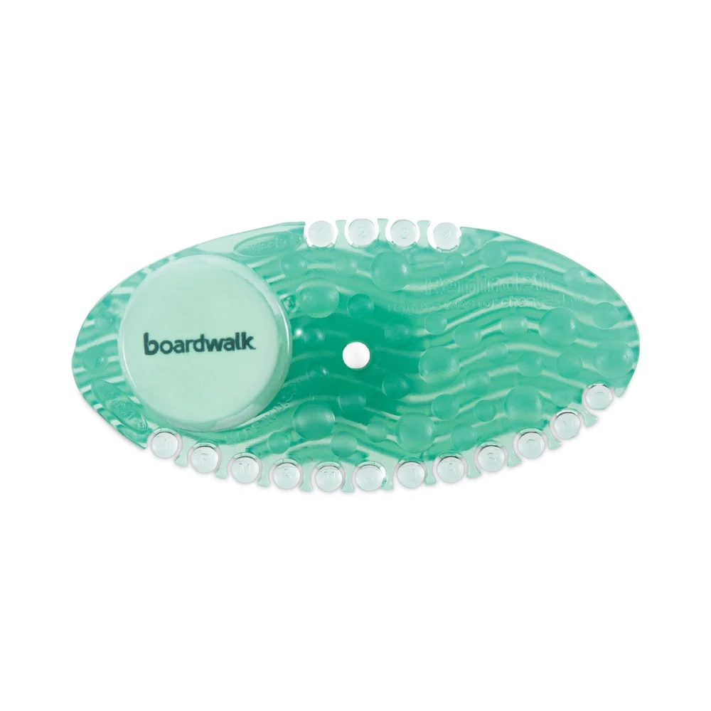 Boardwalk CURVP010I060M02AAS8100 Curve Solid Air Freshener - Cucumber Melon Fragrance, Green (10/Box)