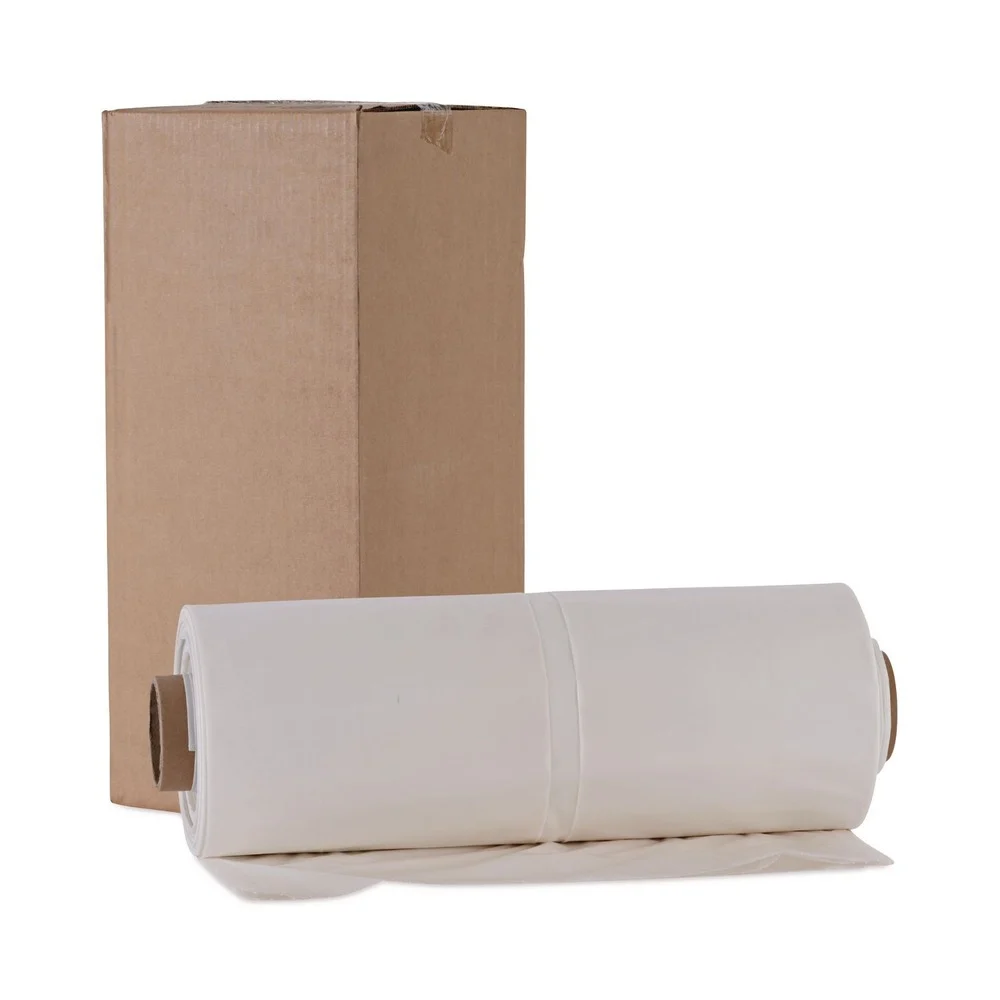 Boardwalk 50/Carton 60 Gallon 38 in. x 65 in. Industrial Drum Liners - Clear