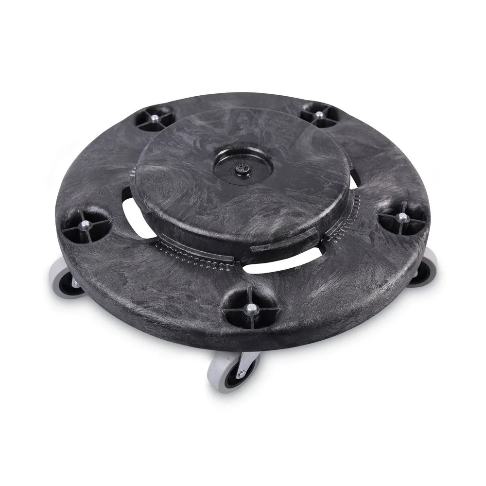 Boardwalk 300 lbs. Capacity 18.25 in. Diameter Refuse Container Utility Dolly - Gray