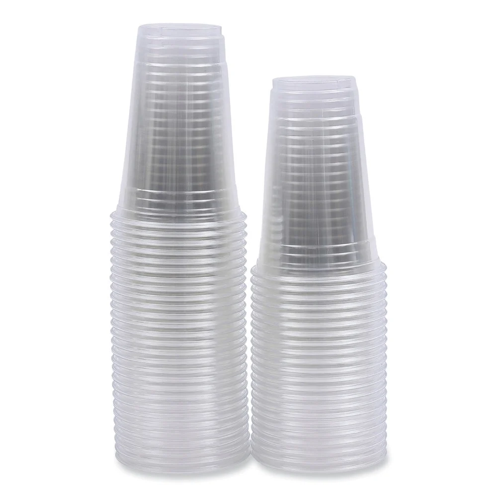 Boardwalk BWKPET20 20 oz. PET Plastic Cold Cups - Clear (50/Sleeve, 20 Sleeves/Carton)
