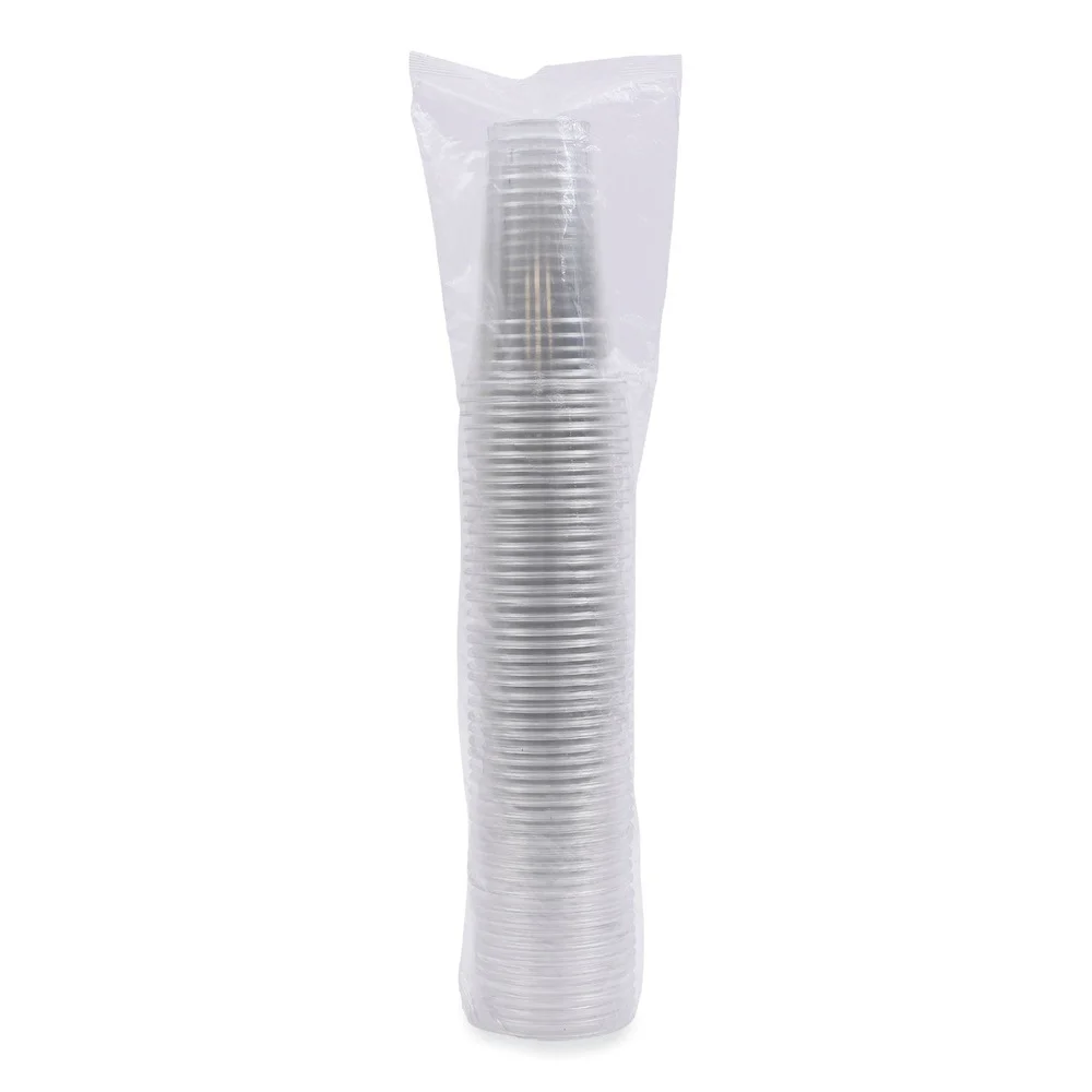Boardwalk 24 oz. PET Plastic Cold Cups - Clear (50/Sleeve, 12 Sleeves/Carton)