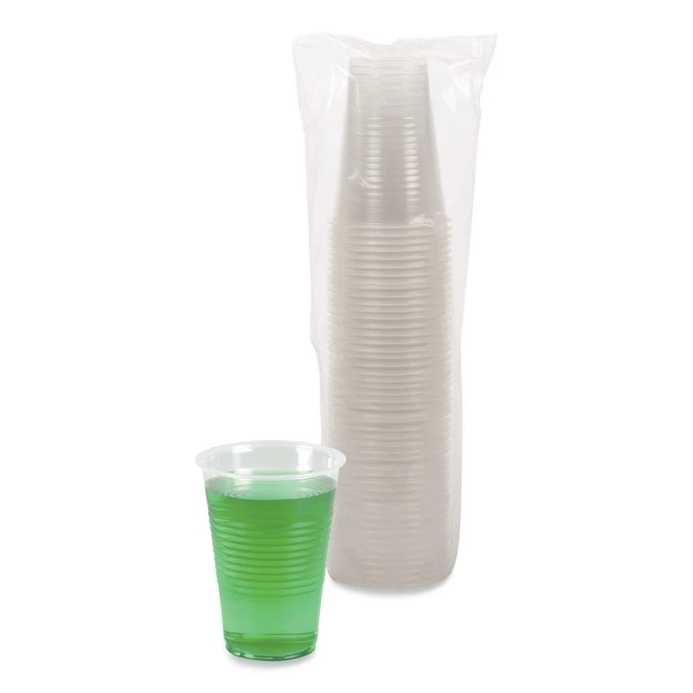 Boardwalk 14 oz. Plastic Cold Cups - Translucent (1000/Carton)