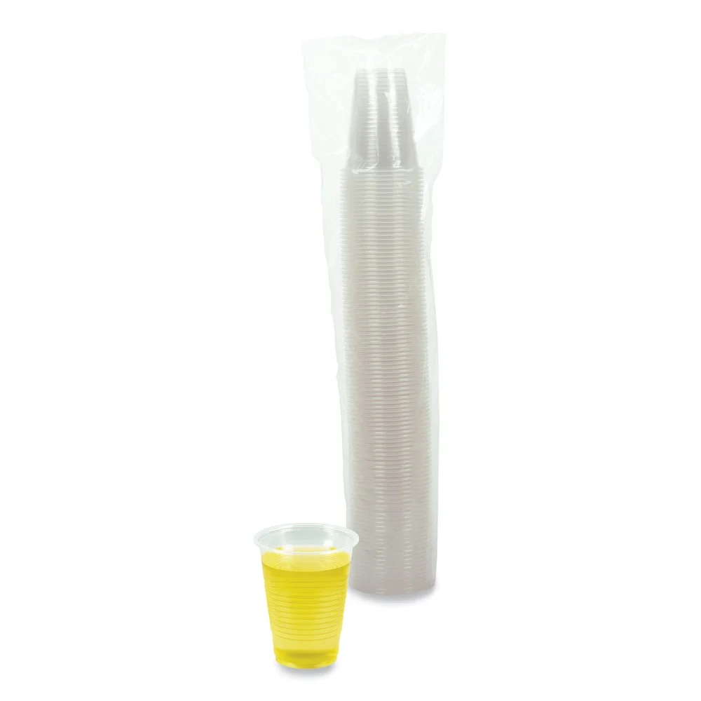 Boardwalk 7 oz. Polypropylene Cold Cups - Translucent (100 /Pack)