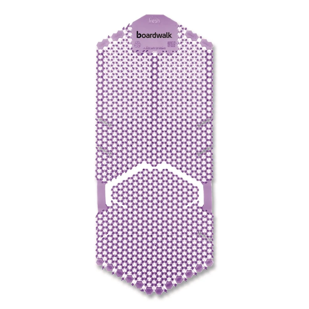 Boardwalk 5.22 oz Vertical Urinal Screen - Lavender Scent/Purple (6/Carton)