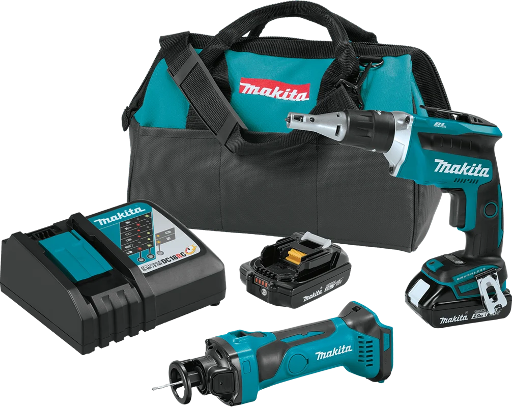 18V LXT? Lithium-Ion Compact Cordless 2-Pc. Combo Kit (2.0Ah), Brushless Motor, XT255R
