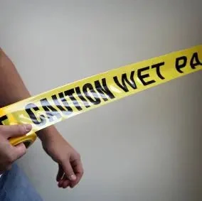 Caution Wet Paint Barrier Warning Tape - 4 per Pack