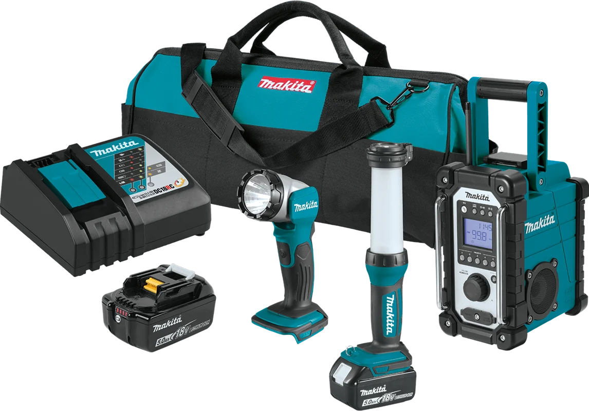 18V LXT? Lithium-Ion Cordless Emergency Preparedness 3-Pc. Combo Kit (5.0Ah), XT338T