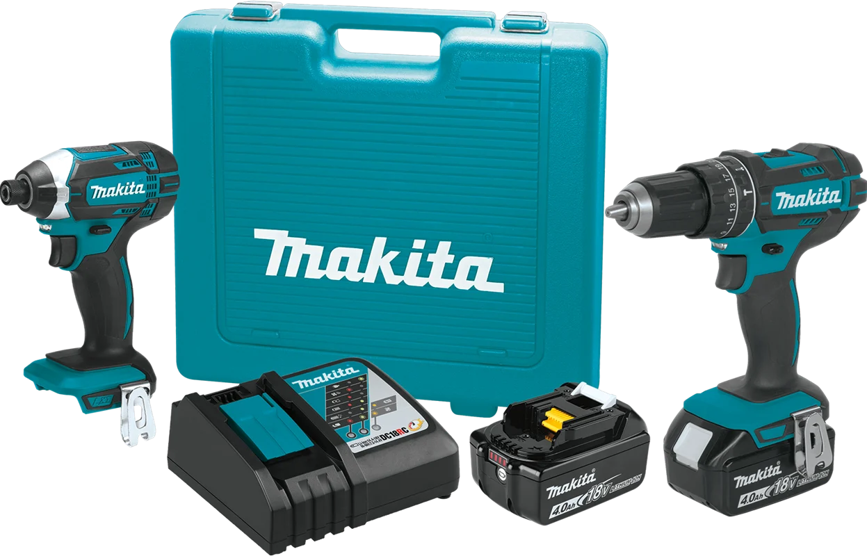 18V LXT? Lithium-Ion Cordless 2-Pc. Combo Kit (4.0Ah), Hammer Driver-Drill, XT261M