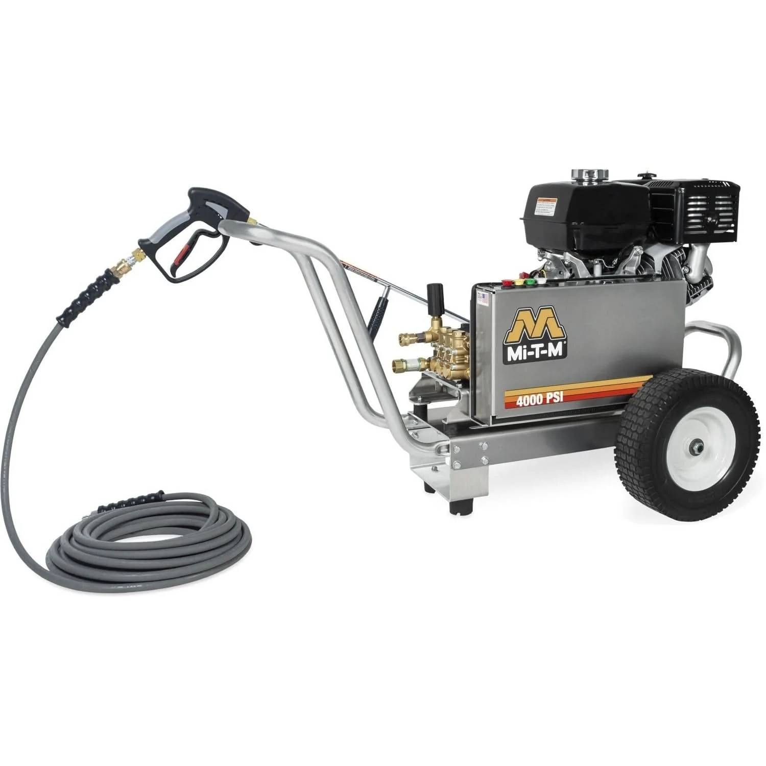 Mi-T-M CBA-4004-1MAH CBA Aluminum Series 4000 PSI Gasoline Belt Drive Cold Water Pressure Washer