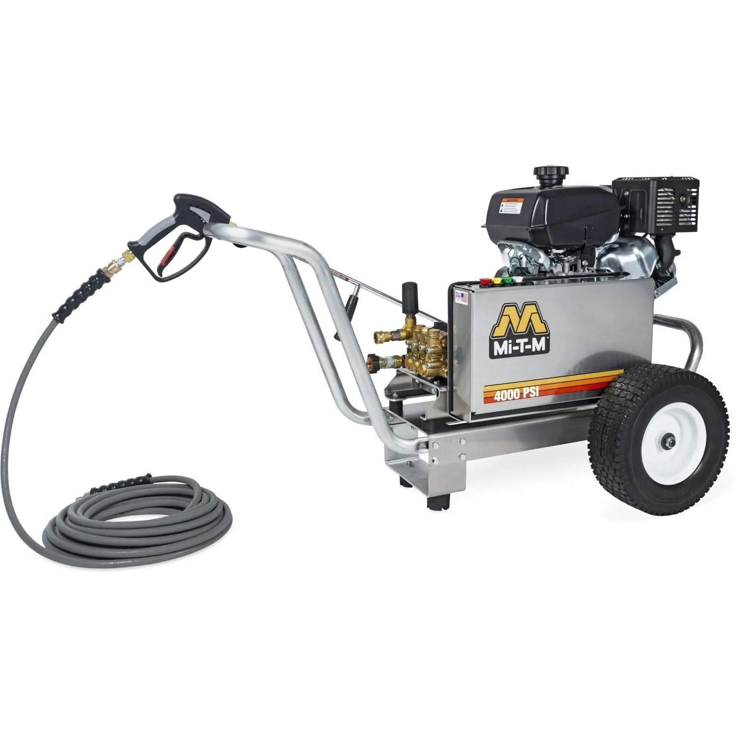 Mi-T-M CBA-4004-1MAK CBA Aluminum Series 4000 PSI Gasoline Belt Drive Cold Water Pressure Washer