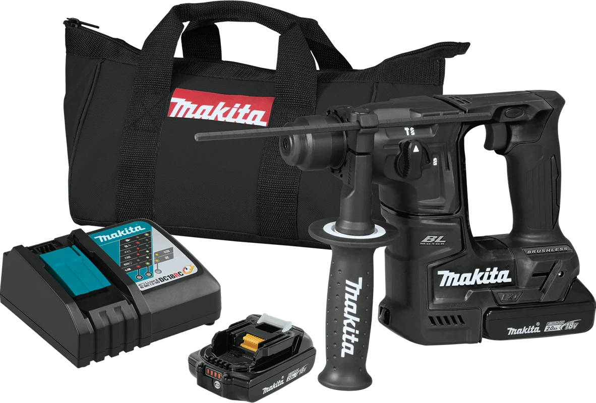 18V LXT? Lithium-Ion Sub-Compact Brushless Cordless 11/16" Rotary Hammer Kit, accepts SDS-PLUS bits (2.0Ah), XRH06RB