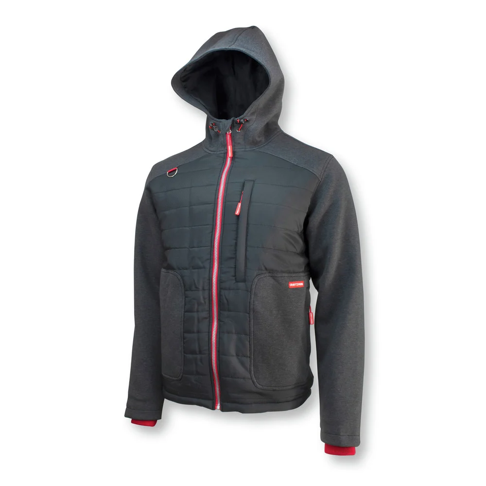 Craftsman 20V Lithium-Ion Cordless Women's Hybrid Heated Jacket (2 Ah) - Medium Black