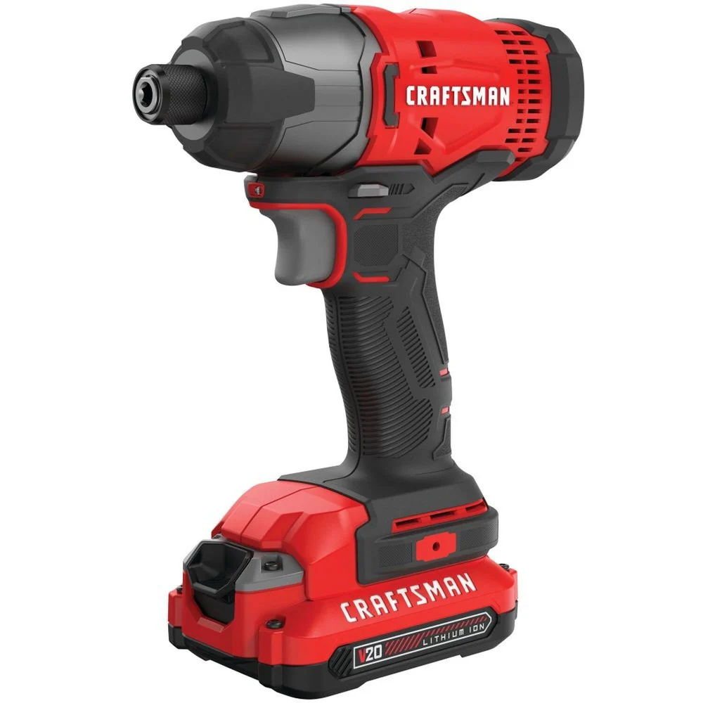 Factory Reconditioned Craftsman V20 Brushed Lithium-Ion 1/4 in. Cordless Impact Driver Kit (1.5 Ah)