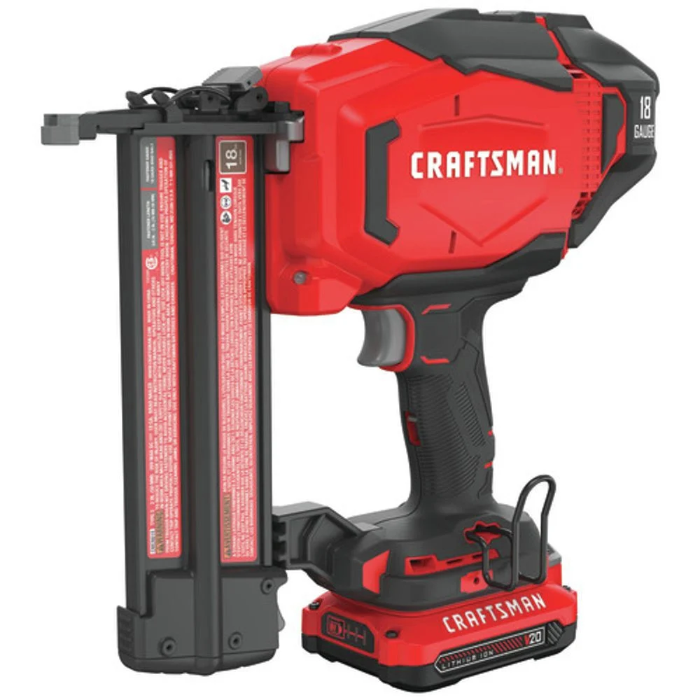 Factory Reconditioned Craftsman 20V Lithium-Ion 18 Gauge Cordless Brad Nailer Kit (1.5 Ah)