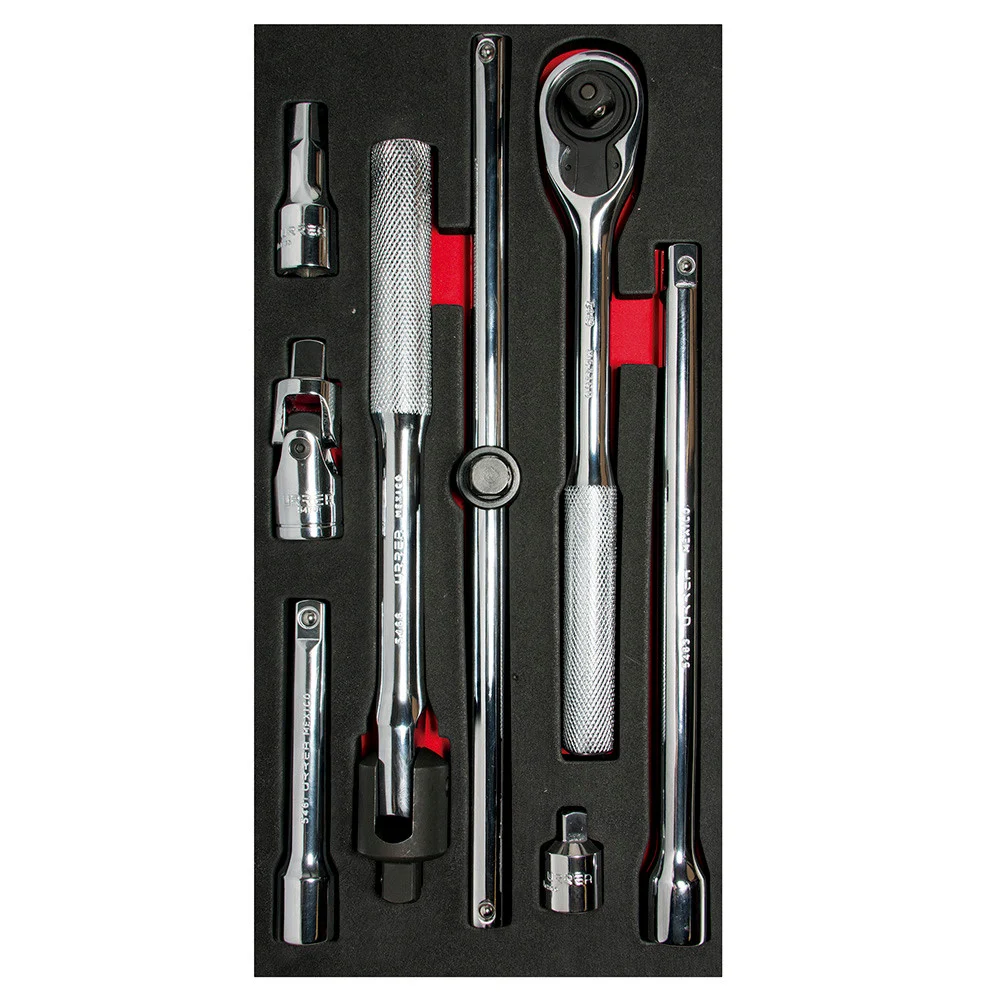 URREA 8 pc 1/2? DRIVE SOCKET SETS WITH ACCESSORIES #CH109
