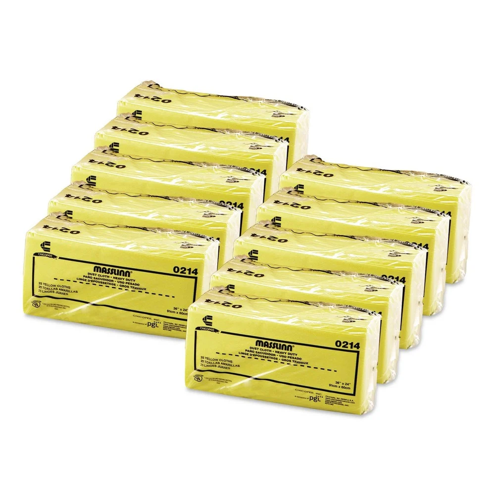 Chix Masslinn Dust Cloths, 40 x 24, Yellow, 250/Carton