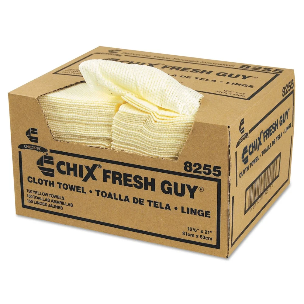 Chix Fresh Guy 13.5 x13.5 in. Towels - Yellow 150/Carton