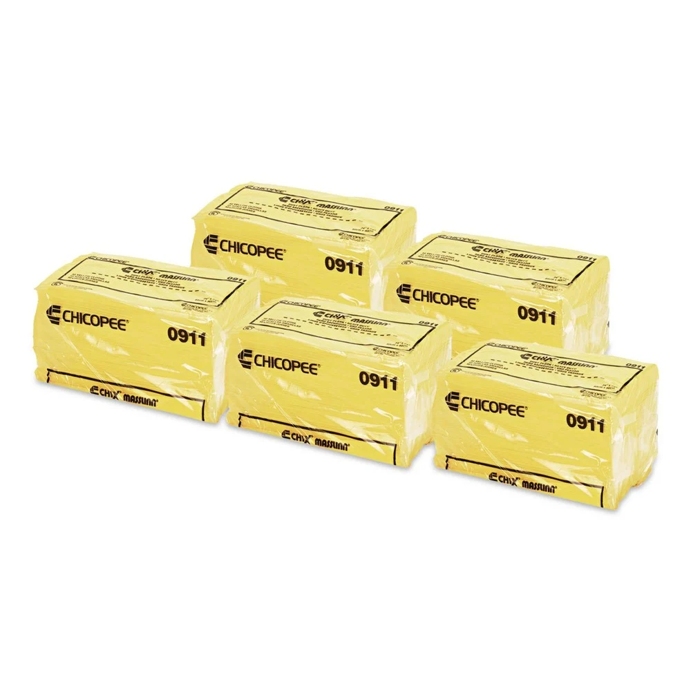 Chix 8673 24 in. x 24 in. 1-Ply Masslinn Dust Cloths - Yellow (150/Carton)