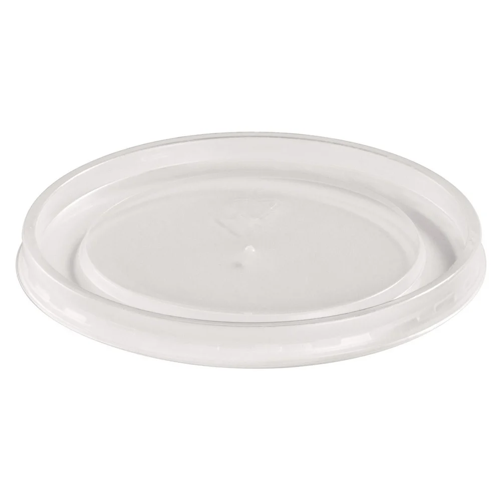 Chinet 89112 16 oz. - 32 oz. Plastic High Heat Vented Lid - White (50/Bag, 10/Bags Carton)