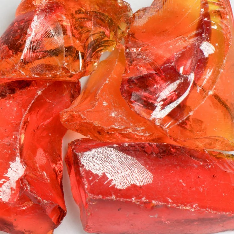 Chunky Orange Landscape Glass