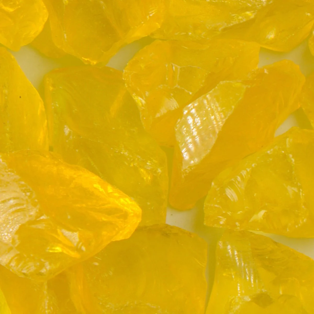 Chunky Yellow Landscape Glass