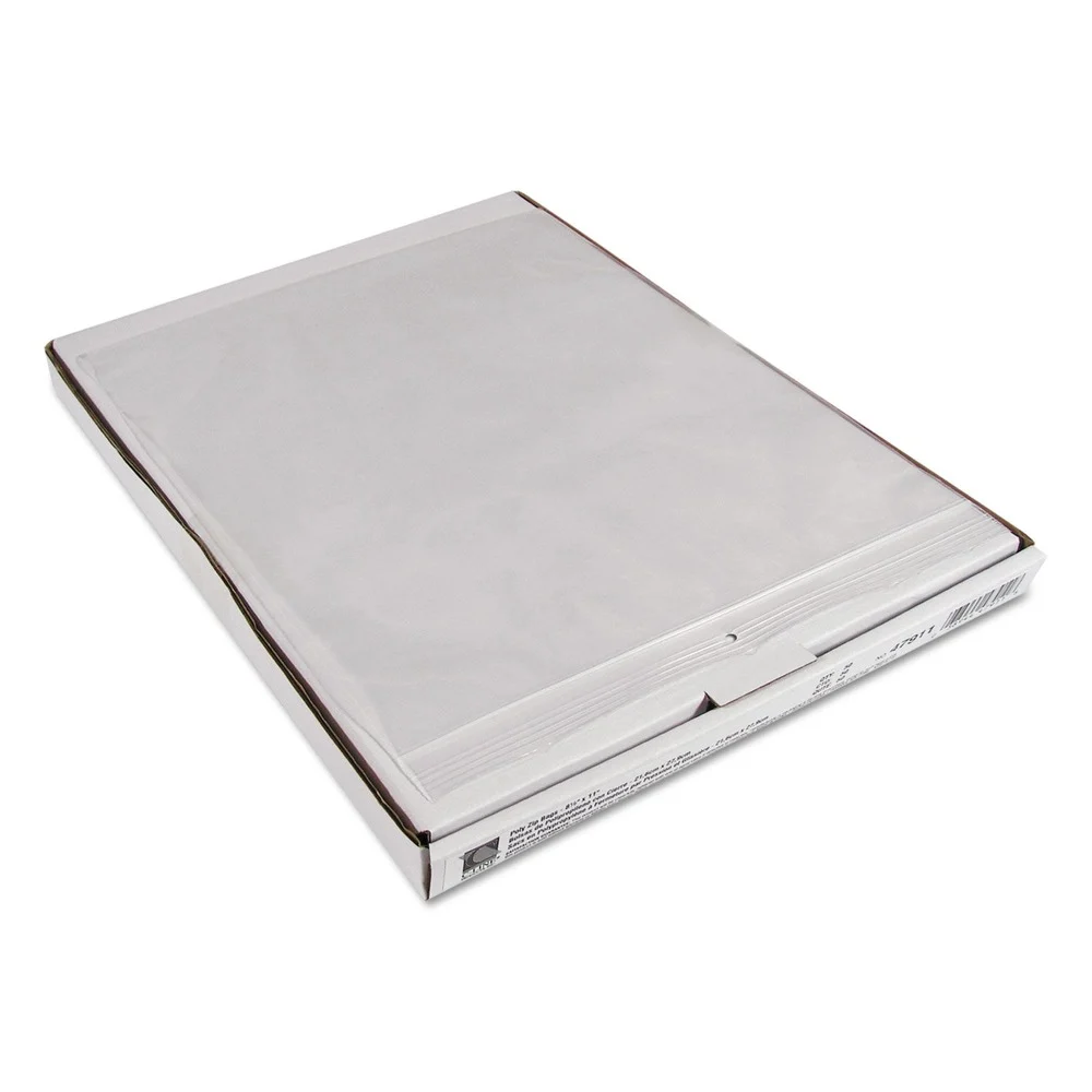 C-Line 8.5 in. x 11 in. Heavyweight Industrial Poly Zip Bags - Clear (50/Box)