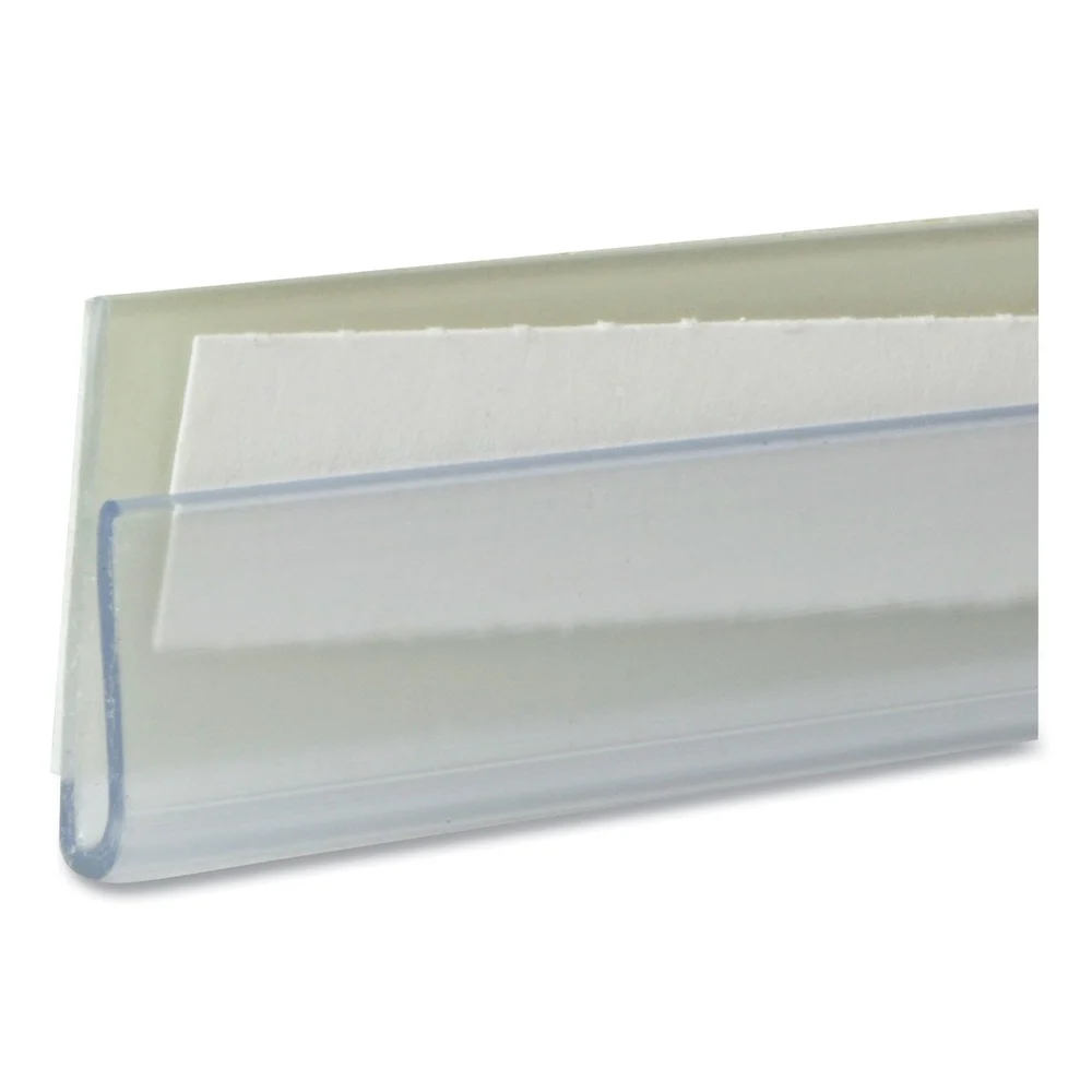 C-Line 4 in. x 0.78 in. Side Load Shelf Labeling Strips - Clear (10/Pack)