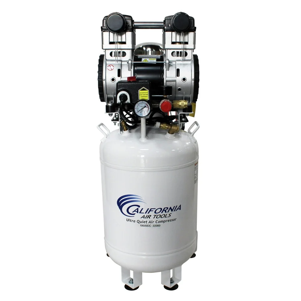 California Air Tools 2 HP 10 Gallon Ultra Quiet and Oil-Free Dolly Air Compressor with Air Dryer