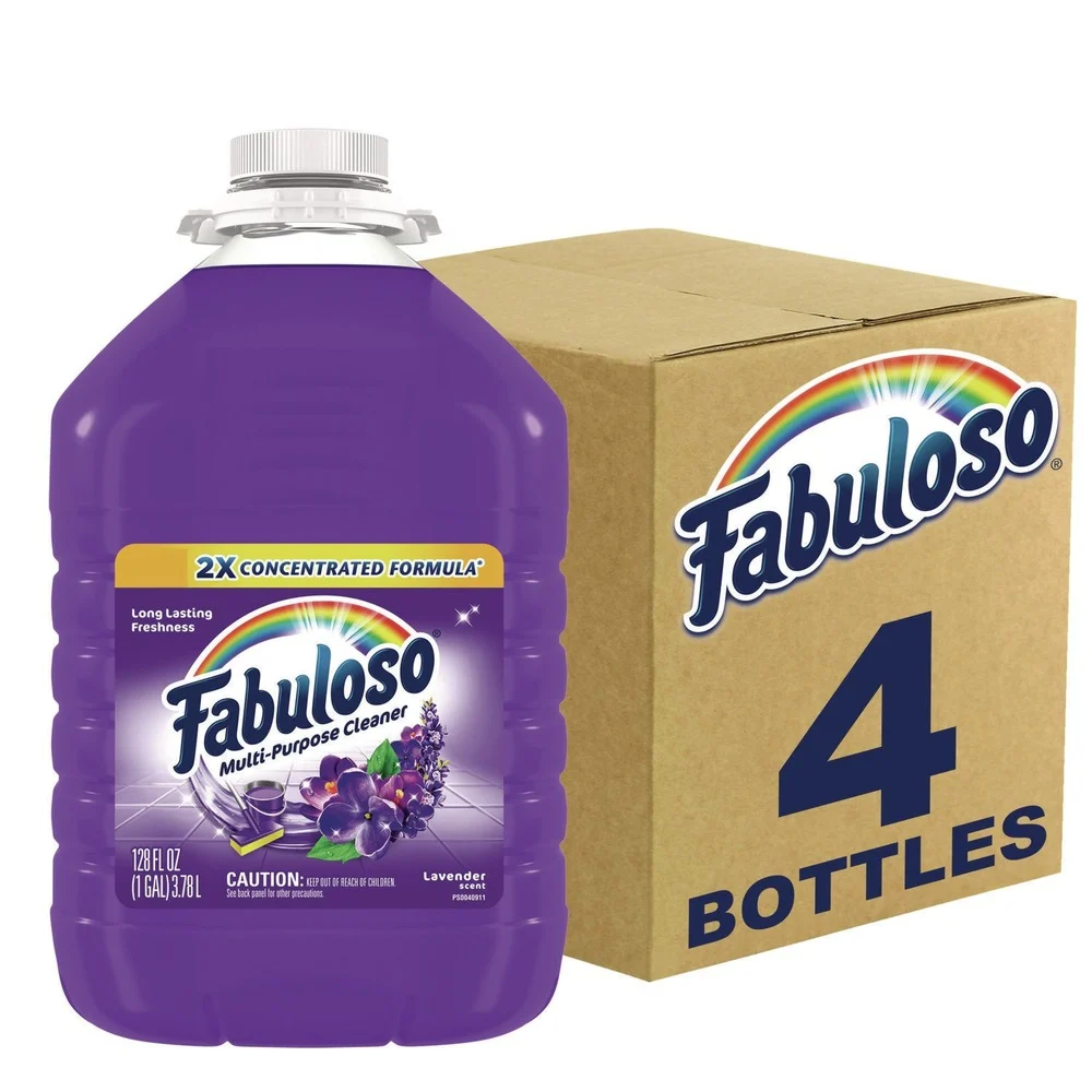 Fabuloso 153058 1 Gallon Bottle Multi-use Cleaner - Lavender Scent (4/Carton)