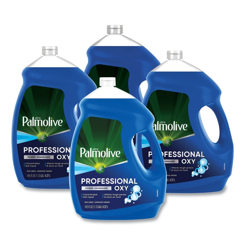 Palmolive 61034143 145 oz Bottle Professional Oxy Power Degreaser Liquid Dish Soap - Fresh Scent (4/Carton)