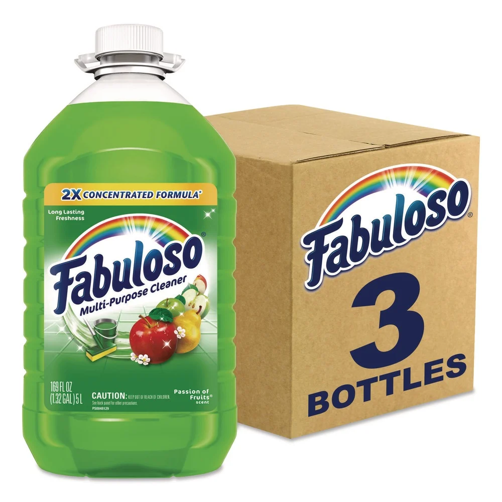 Fabuloso 169 oz Multi-Use Cleaner - Passion of Fruits Scent (3/Carton)