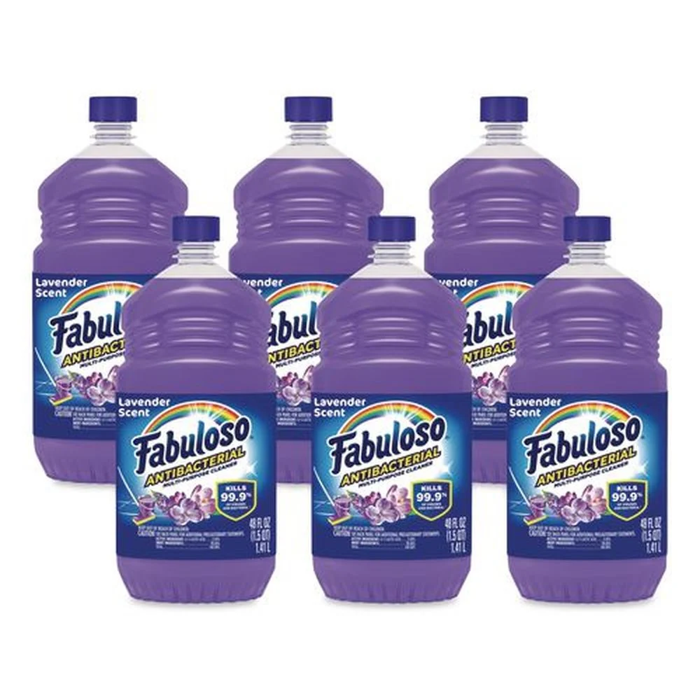 Fabuloso 48 oz. Bottle Antibacterial Multi-Purpose Cleaner - Lavender Scent (6/Carton)