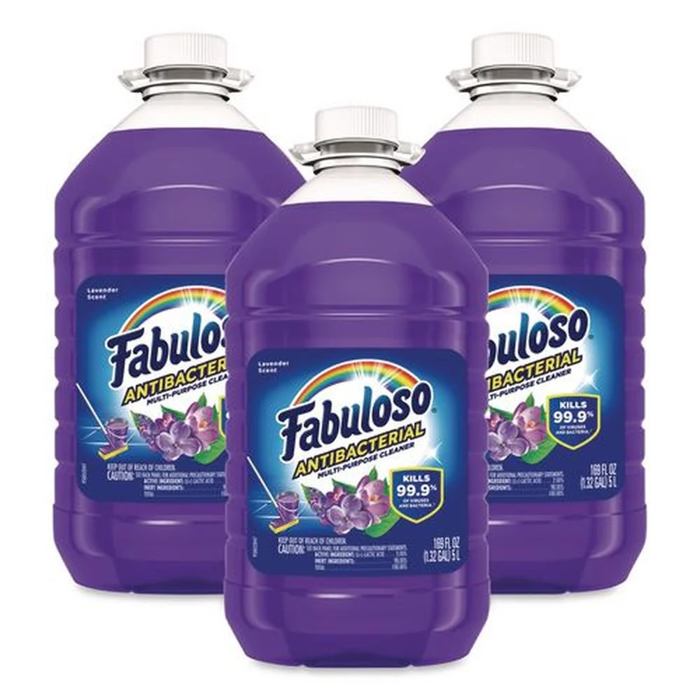 Fabuloso 61018224 169 oz. Bottle Antibacterial Multi-Purpose Cleaner - Lavender Scent (3/Carton)