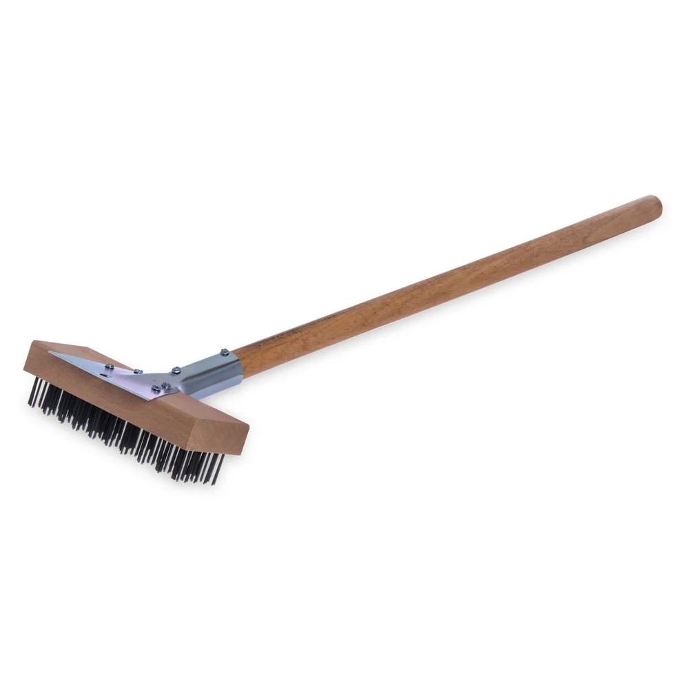 Carlisle Sparta Broiler Master Grill Brush and Scraper with 30 in. Handle