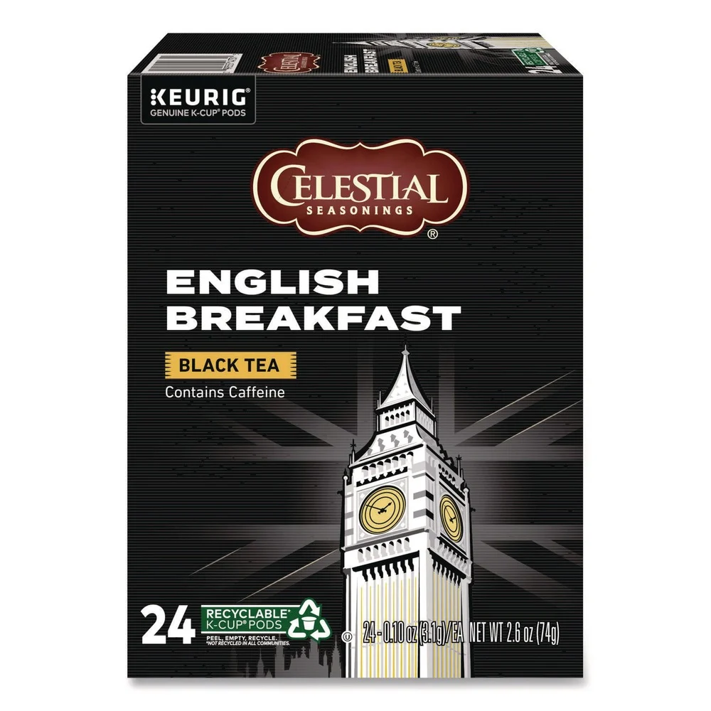 Celestial Seasonings Black Tea K-Cups - English Breakfast (24/Box)