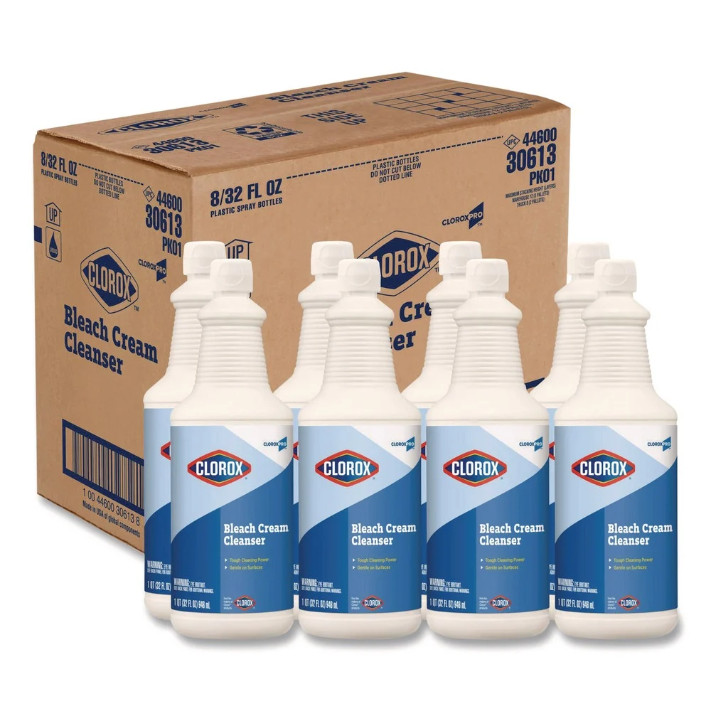 Clorox 30613 32 oz. Fresh Scent Bleach Cream Cleanser (8/Carton)