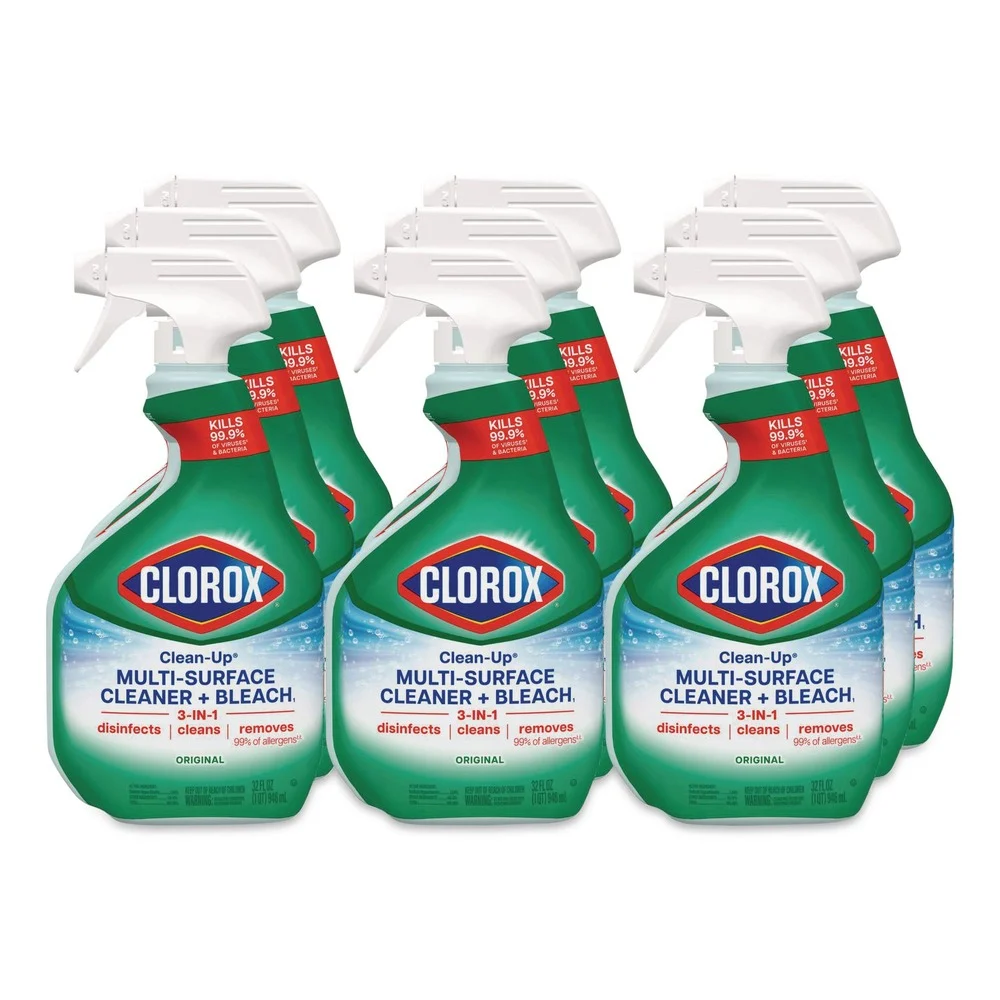 Clorox 32 oz. Clean-Up Multi-Surface Cleaner with Bleach - Original (9/Carton)
