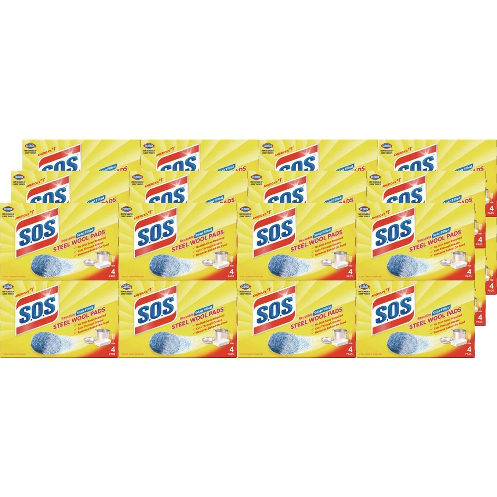 S.O.S. Steel Wool Soap Pad (24/Carton)