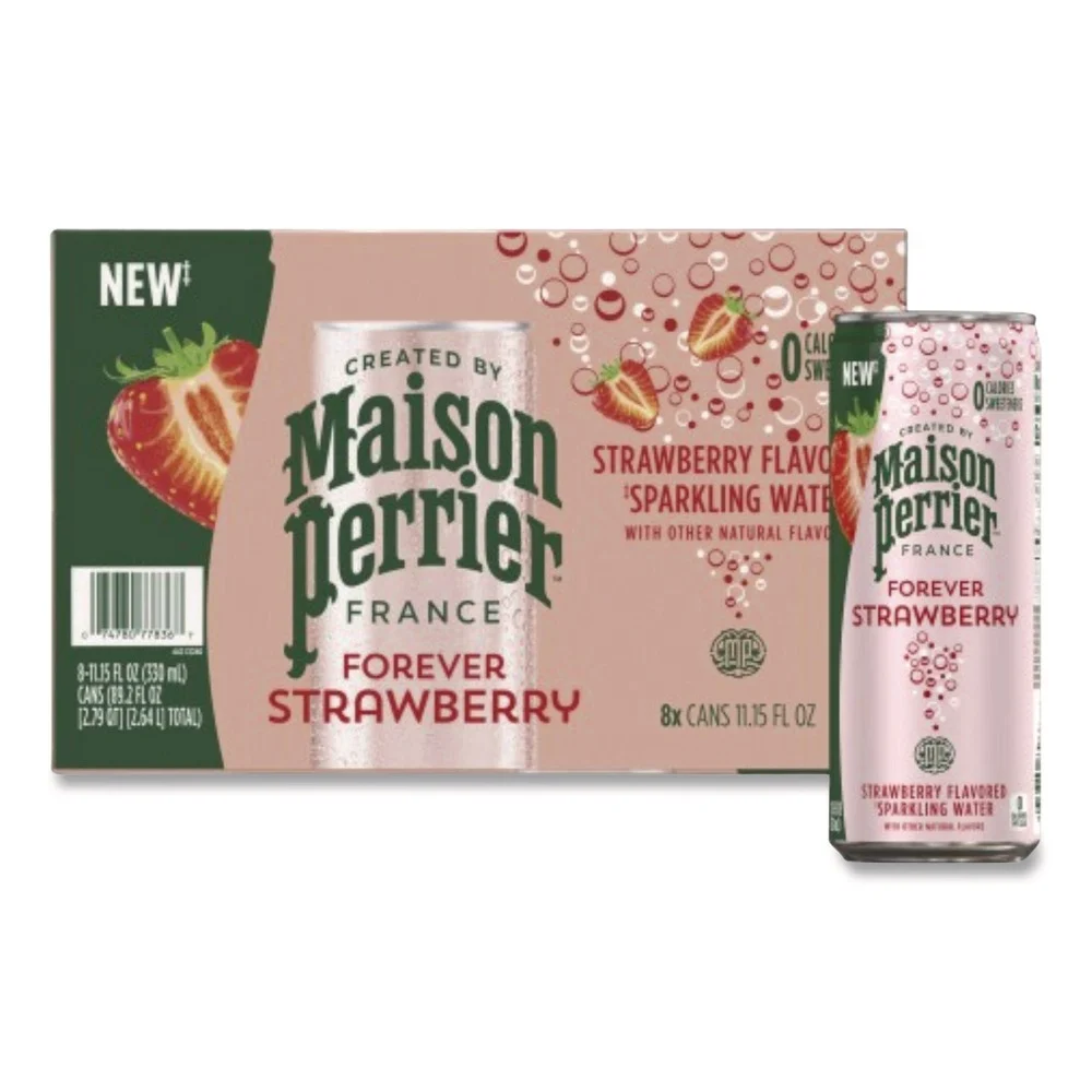 Nestle 11.15 oz Maison Perrier Sparkling Water - Strawberry (8/Box)