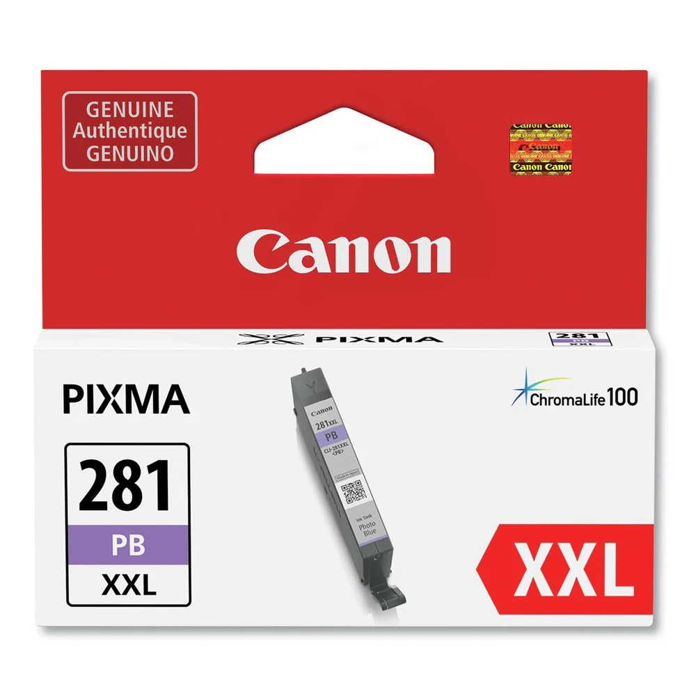 Canon 1984C001 (CLI-281XXL) ChromaLife100 Ink - Photo Blue
