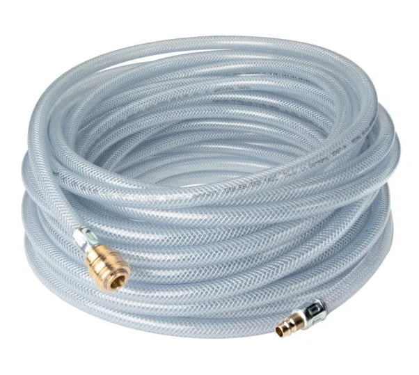 Compressed air hose with DN 7.2 coupling, 21 bar, 25 meter, 15 mm outer diameter