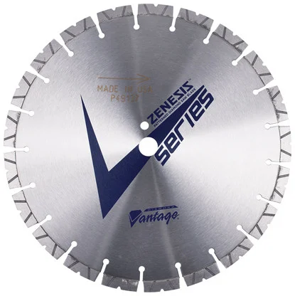 ZENESIS V SERIES 14" X .250" X 1" Diamond Vantage Walk Behind Saw Blade- For Concrete