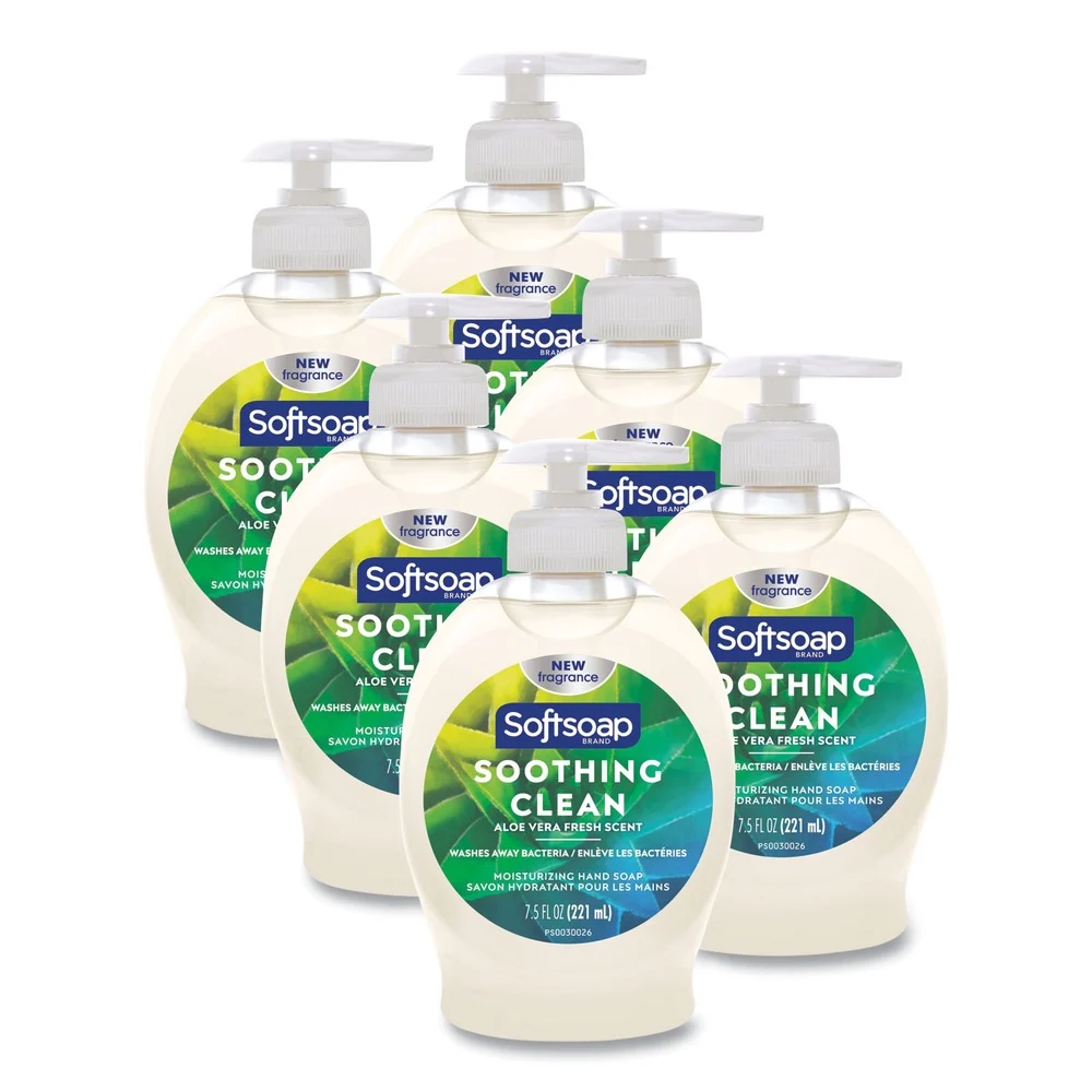Softsoap 7.5 oz. Bottle Moisturizing Hand Soap - Aloe (6/Carton)