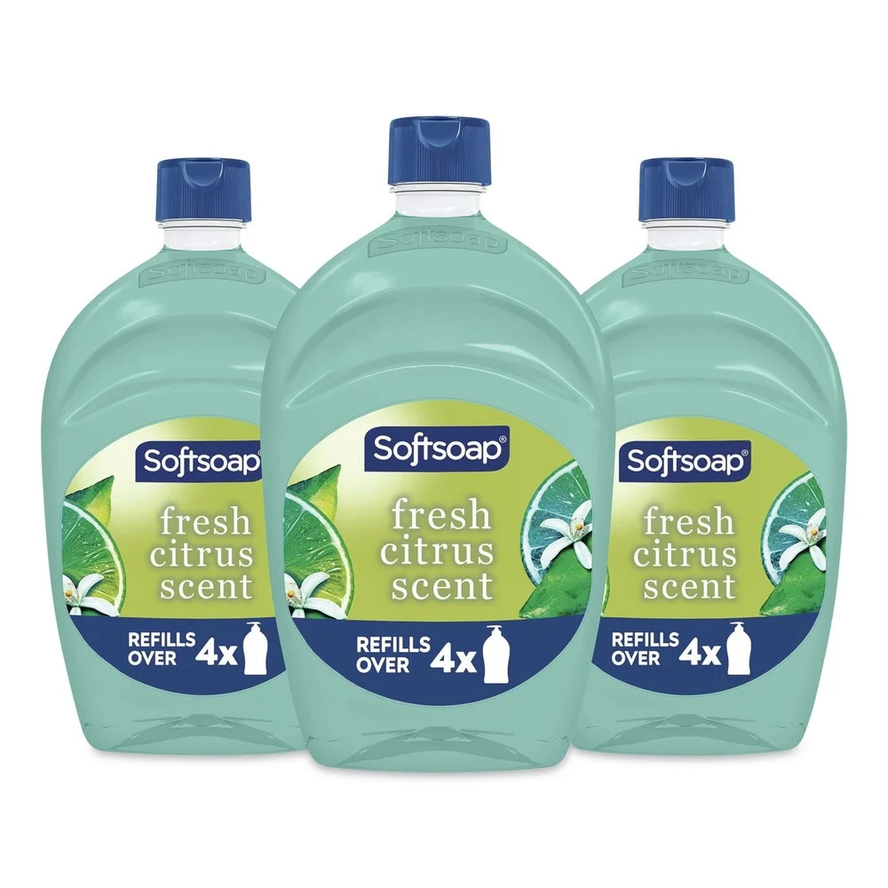 Softsoap 50 oz Antibacterial Liquid Hand Soap Refill - Fresh Scent/Green (3/Carton)