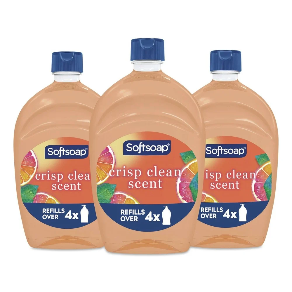 Softsoap 50 oz Antibacterial Liquid Hand Soap Refill - Fresh Scent/Orange (3/Carton)