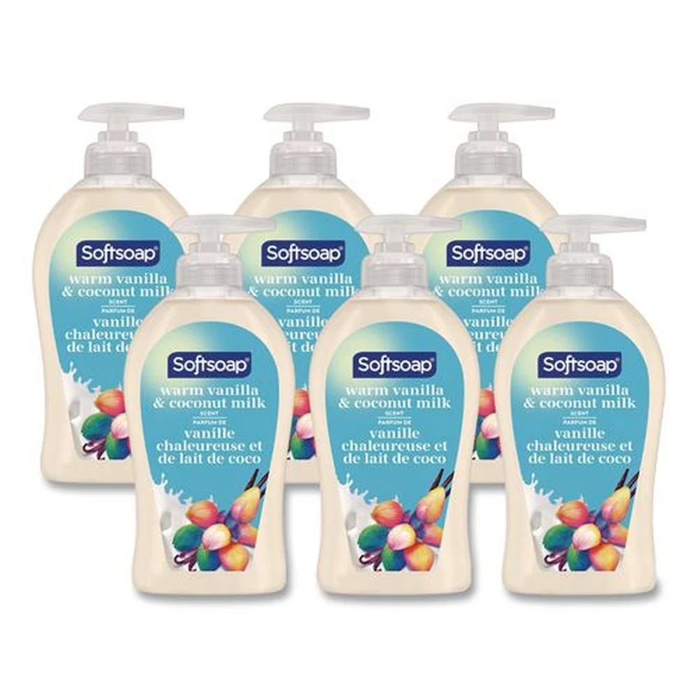 Softsoap 11.25 oz Liquid Hand Soap Pumps - Vanilla and Coconut (6/Carton)